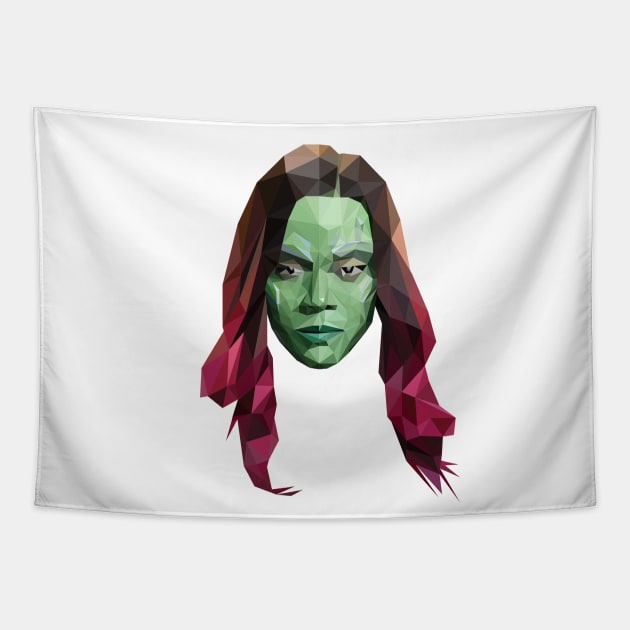 Gamora Poly Tapestry by CriSan