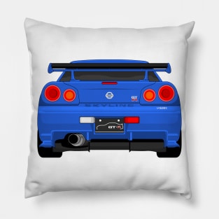 GTR R34 BLUE Pillow