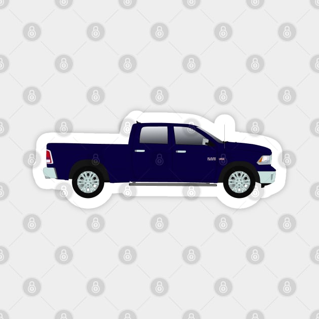 Blue pickup truck Magnet by BassFishin