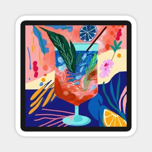 Cocktails in the breeze Magnet