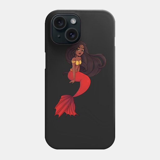 Indian Mermaid Phone Case by Twkirky