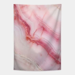 Abstract Pink Pastel Geode Tapestry