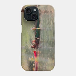 Canoes in the Summertime illustration Phone Case