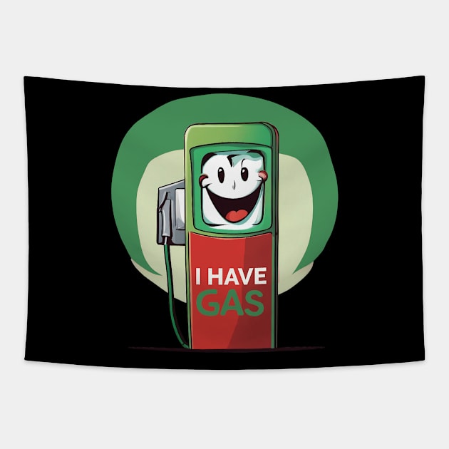 Funny Farting Joke I Have Gas Tapestry by CBV