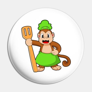 Monkey Cook Spatula Pin