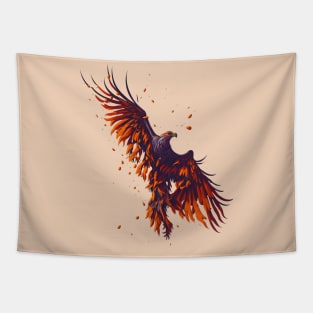 hawk flying Tapestry