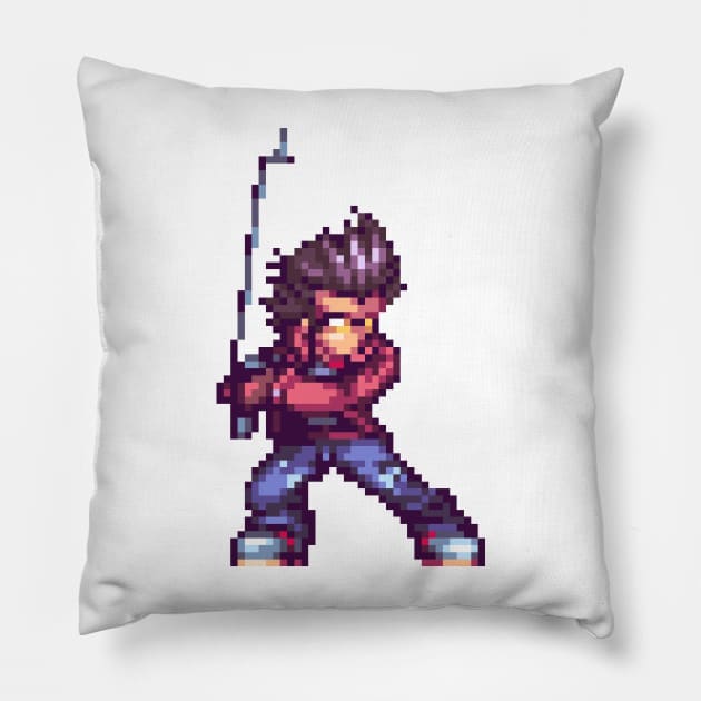 Travis Touchdown Custom Sprite Pillow by SpriteGuy95