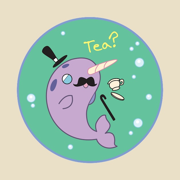 Gentleman Narwhal by Red_Bean_Art