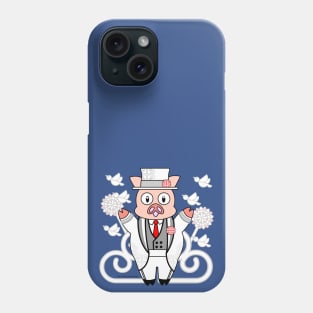 PIGGY WHITE WEDDING: GROOM Phone Case