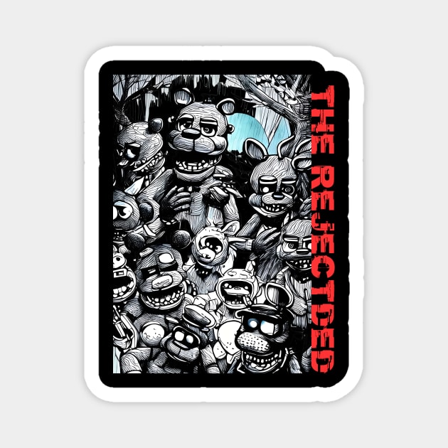 The FNAF Rejects Magnet by The Daisy Tee Co.