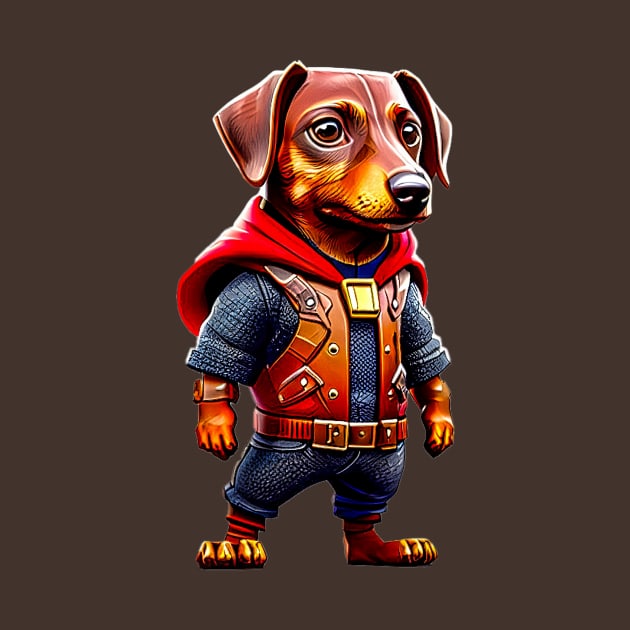 Mighty Dachshund: Adorable Dog in Thunder God Costume by fur-niche