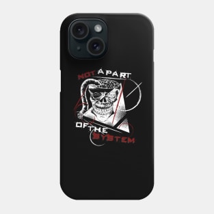 System Error, not a part of the system, modern Skull Phone Case