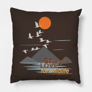 Show your love for wildlife Pillow