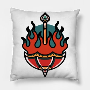 burning umbrella Pillow