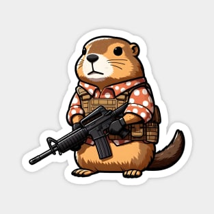 Tactical Groundhog Magnet