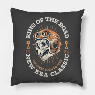 King Of The Road Biker Pillow