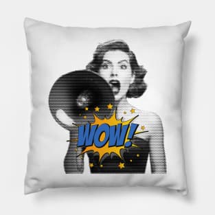 Woman Say Over Loudspeaker Pillow