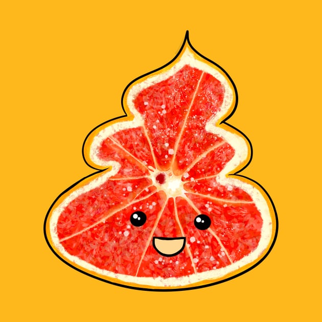 Cute Grapefruit Poop by CutiePoos