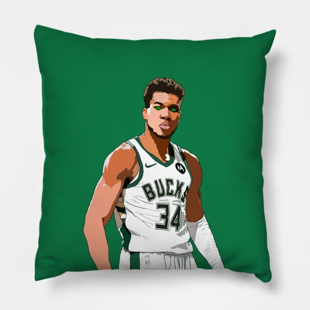 Beast of Milwaukee Pillow by HubstheMexicano