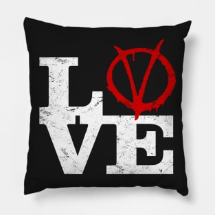 Love V for Vendetta Pillow