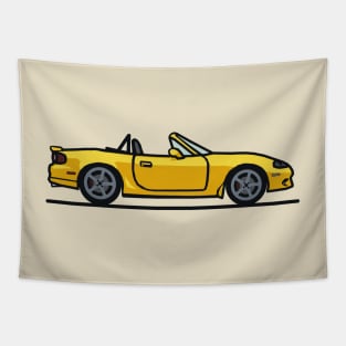 Mazda Mazdaspeed Miata Yellow Hardtop Tapestry