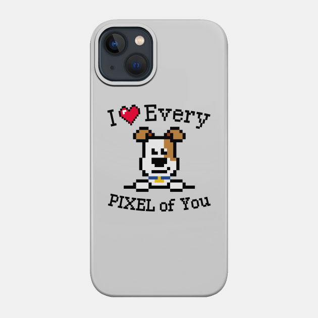 Pixelated jack russell terrier puppy with Inspirational quote - Jack Russell Terrier Lover - Phone Case