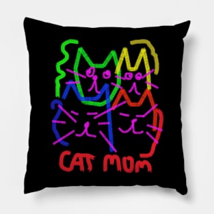 cat mom Pillow