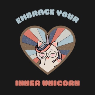 Embrace your inner unicorn - a cute kawaii caticorn T-Shirt