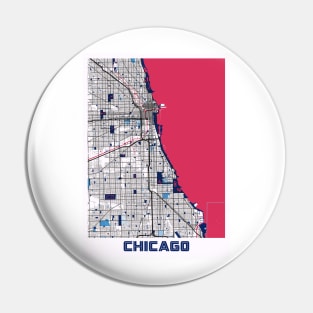 Chicago - Illinois MilkTea City Map Pin