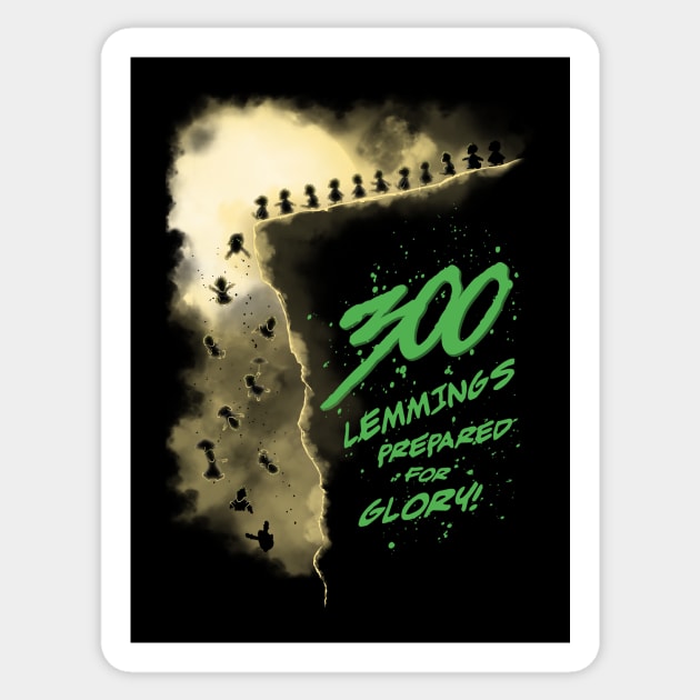 Real Lemmings - Lemming' Sticker | Spreadshirt