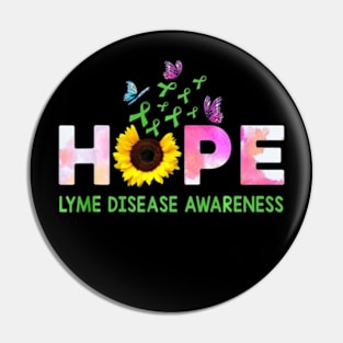 Lyme Disease Awareness Hope Butterfly Pin