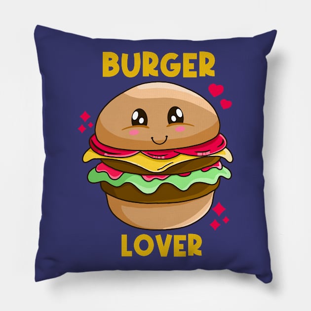 Burger Lover Pillow by Kimprut