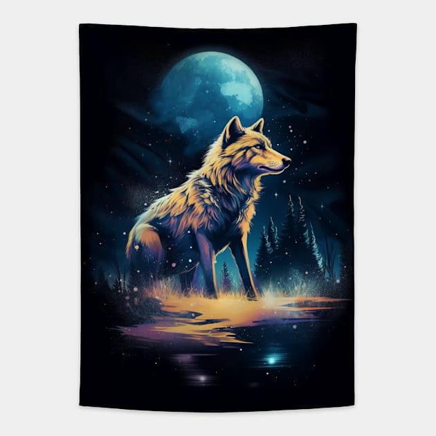 Wolf Is My Spirit Animal - Wolf Lovers Tapestry by LetsGetInspired