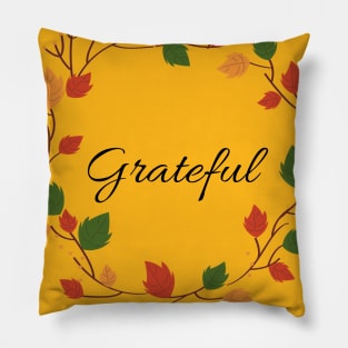 grateful wreath Pillow