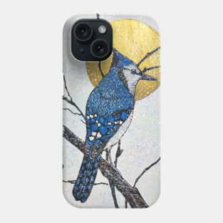 First Frost Bluejay Phone Case