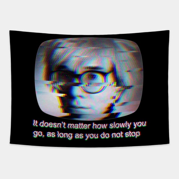 Andy Warhol Quote Tapestry by Raimondi