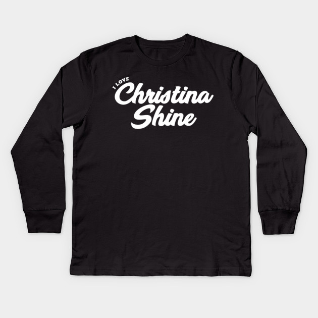 I Love Christina Shine Porn Star Kinder Long Sleeve T Shirt Teepublic De