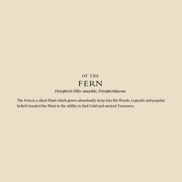 Witchy Herbarium, Fern by Alilunet