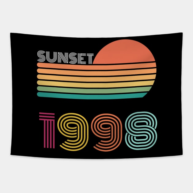 Sunset Retro Vintage 1998 Tapestry by Happysphinx