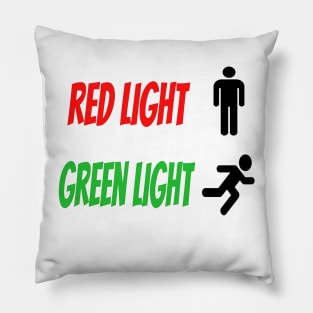 Red Light Green Light Pillow