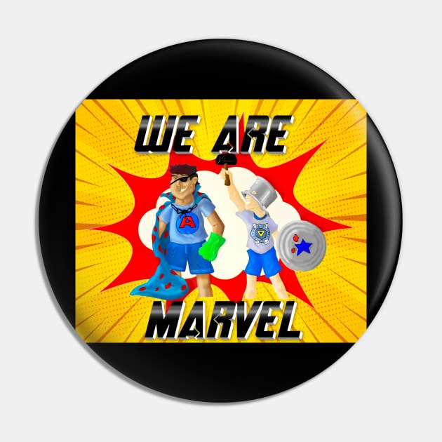 We Are Marvel Pod Full Logo Pin by We Are Marvel Pod