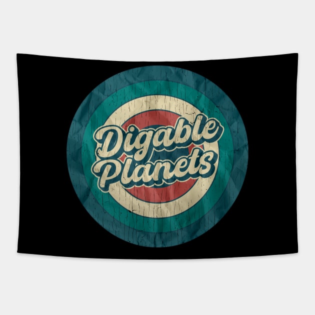 Digable Planets - Retro Circle Tapestry by Jurou