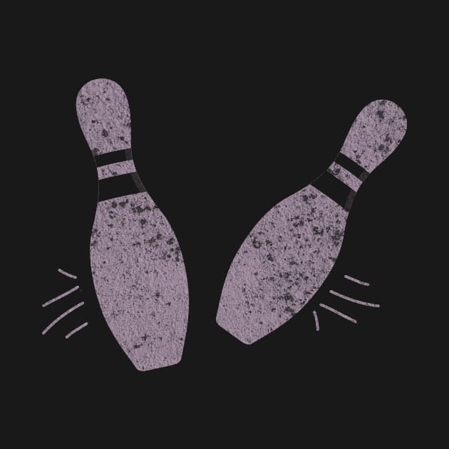 bowling pins by HBfunshirts