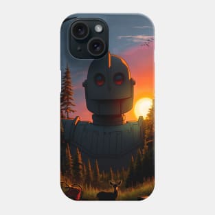 The Iron Giant Amongst the Forest Phone Case