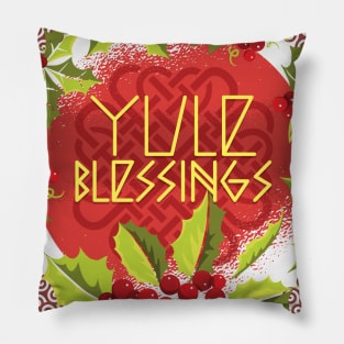 YULE BLESSINGS Pillow