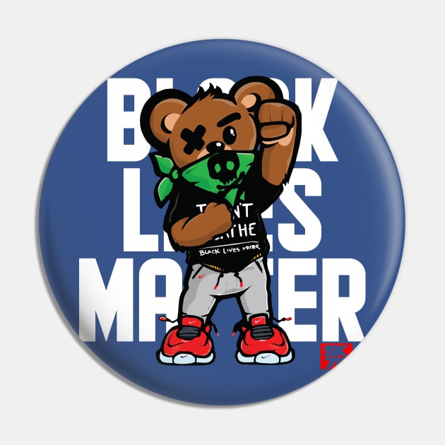 Black Lives Matter Bear 2 Pin by vaekiloe