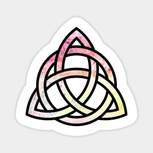 Celtic Trinity Knot Triquetra with Circle Pastel Style Design Magnet