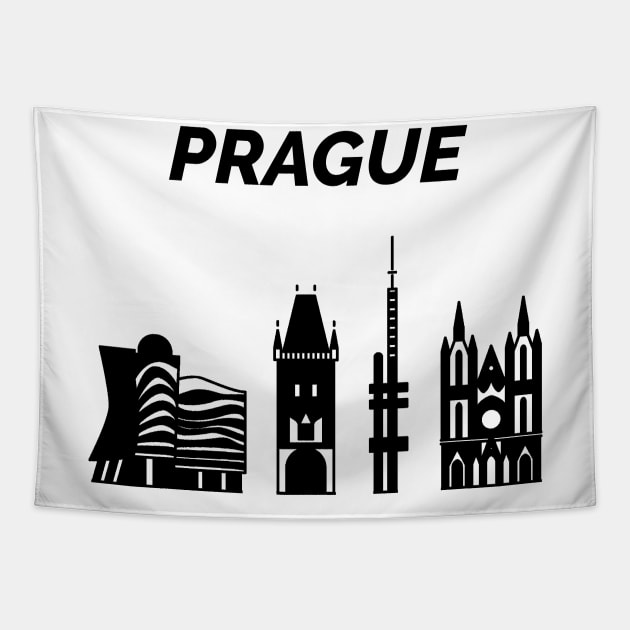 Prague Capital of the Czech Republic Tapestry by maro_00