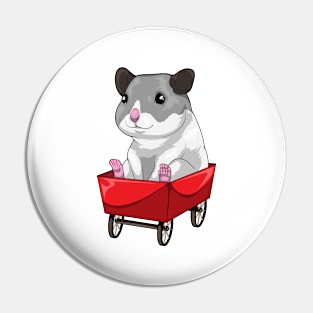 Hamster Wagon Pin