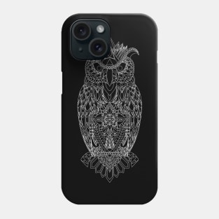 dark shadow owl in ecopop Phone Case